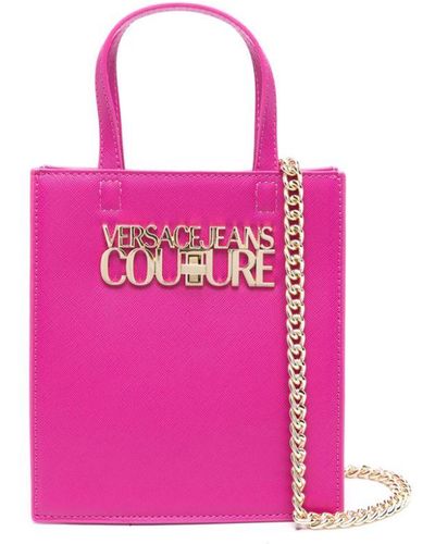 Versace ロゴプレート ショルダーバッグ - ピンク
