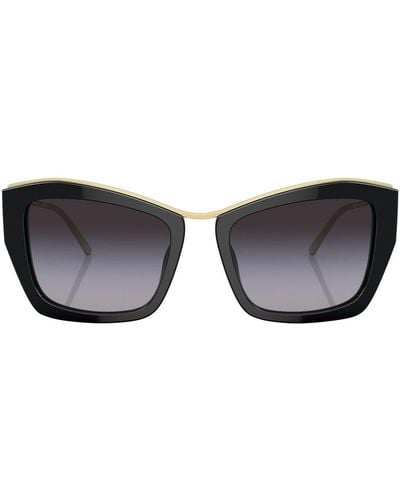 Miu Miu Sonnenbrille mit Cat-Eye-Gestell - Schwarz