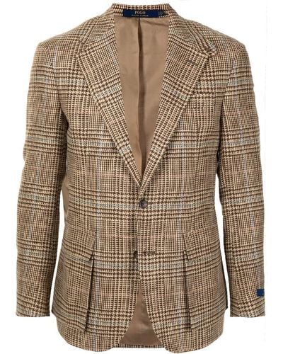 Polo Ralph Lauren Prince Of Wales-pattern Blazer - Multicolour
