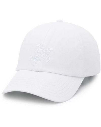 Vilebrequin Logo-embroidered cotton baseball cap - Blanco
