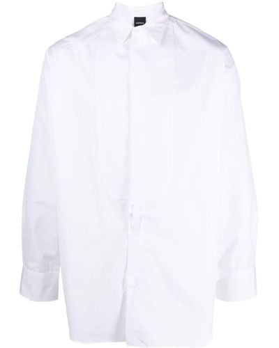 Aspesi Long-sleeved Cotton Shirt - White
