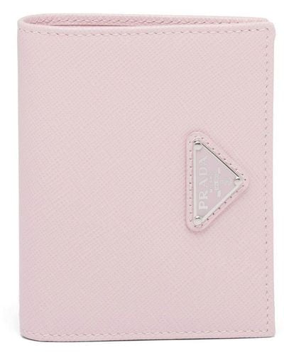 Prada Portemonnaie aus Saffiano-Leder - Pink