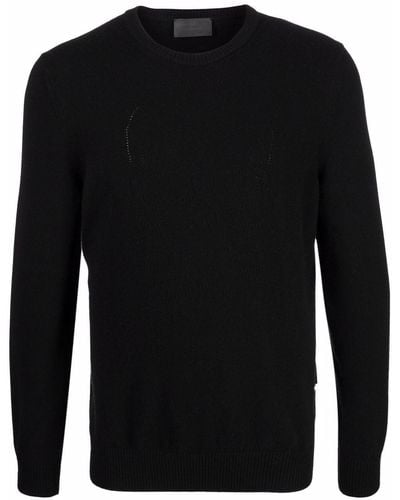 Philipp Plein Round Neck Knitted Jumper - Black