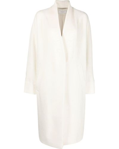 Agnona Wool And Alpaca-blend Coat - White