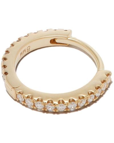 Maria Tash 18kt Yellow Gold Eternity Diamond Pave Single Earring - Metallic