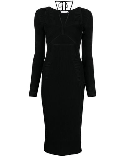 Jonathan Simkhai Cut-out Knitted Midi Dress - Black