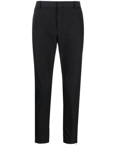 PT Torino Low-rise Tapered Trousers - Black