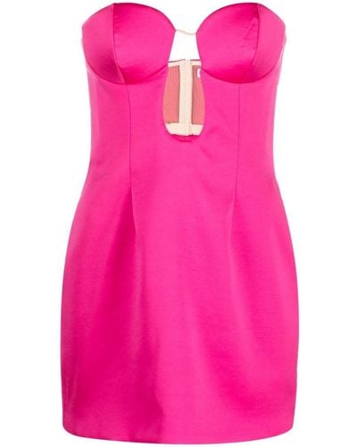 Magda Butrym Cut-out Strapless Mini Dress - Pink