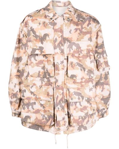 Isabel Marant Elias Camouflage-pattern Jacket - Pink
