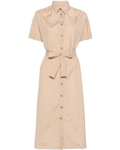 Peserico Short-sleeve Shirt Dress - Natural