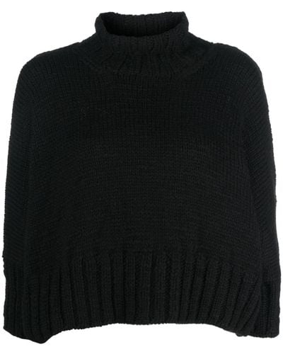 Yohji Yamamoto タートルネック セーター - ブラック