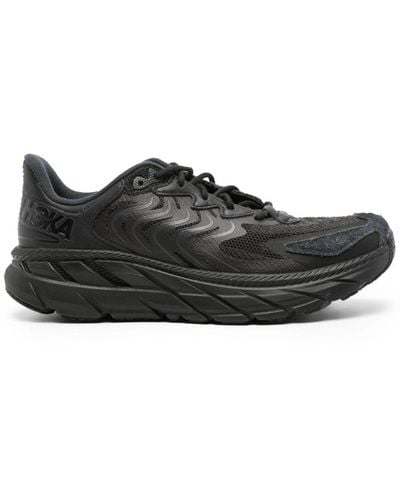 Hoka One One Clifton Ls Panelled Trainers - Black