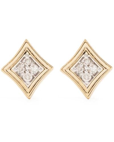 Adina Reyter 14kt Yellow Gold Make Your Move Diamond Earrings - Metallic