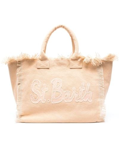 Mc2 Saint Barth Vanity Cotton Beach Bag - Natural