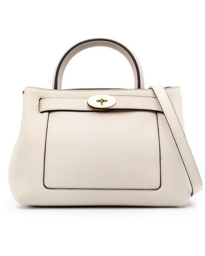 Mulberry Islington Leather Tote Bag - White