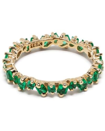 Suzanne Kalan 18kt Yellow Gold Emerald Ring - Green
