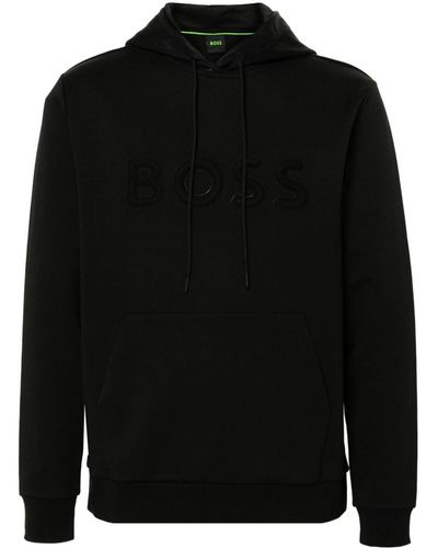 BOSS Emed-logo Hoddie - Black