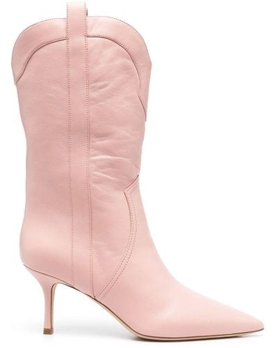 Paris Texas Paloma Western-panelled Boots - Pink