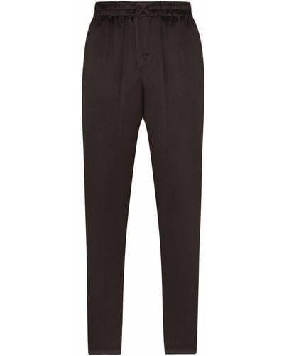 Dolce & Gabbana Pantalones con cinturilla elástica - Negro