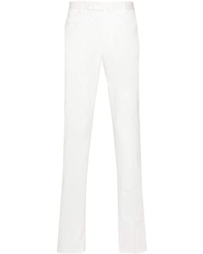 Tagliatore Mid-rise Tailored Trousers - White
