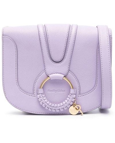 See By Chloé Hana Leather Shoulder Bag - Purple