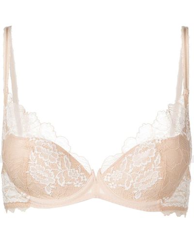 Wacoal Lace-detail Moulded Bra - Natural
