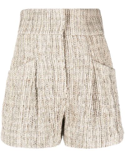 IRO Lormi Concealed-fastening Tweed Shorts - Natural