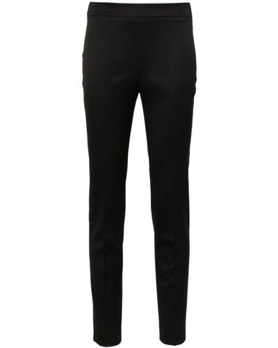 Kiton Elasticated-waist Tapered Trousers - Black