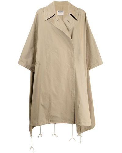 Yohji Yamamoto Trenchcoat im Oversized-Look - Braun