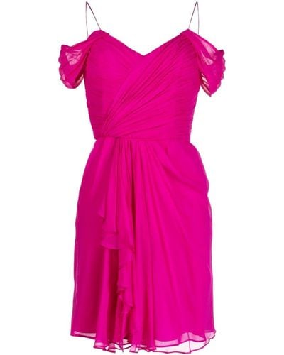 Costarellos Zijden Mini-jurk - Roze