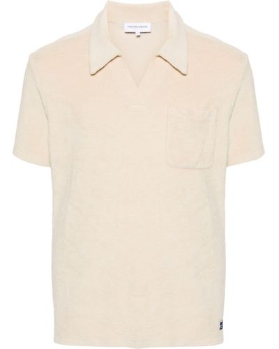 Maison Labiche Terry-cloth Polo Shirt - Natural