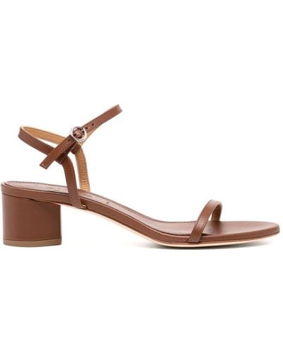 Aeyde Immi 50mm Leather Sandals - Brown