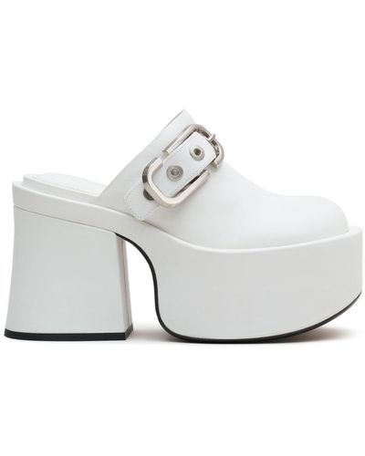 Marc Jacobs The J Marc Leather Clogs - White