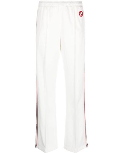 Gucci Jogginghose mit Webstreifen - Weiß