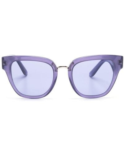 Dolce & Gabbana Cat-Eye-Sonnenbrille mit DG - Blau