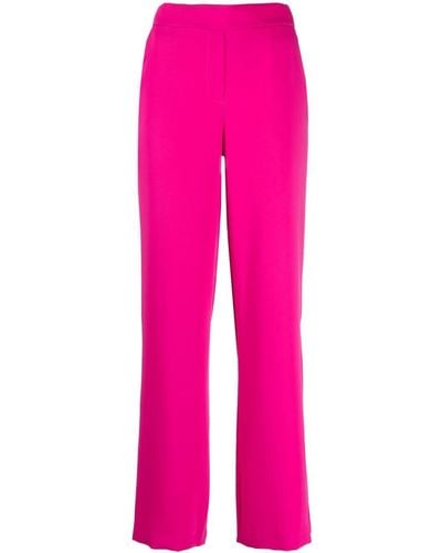 P.A.R.O.S.H. High-waisted Wide-leg Trousers - Pink