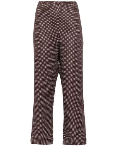 Reformation Remi Linen Trousers - Brown