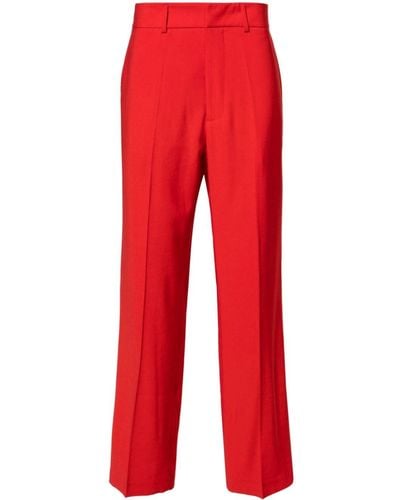 Patrizia Pepe Mid-rise Chino Trousers - Red