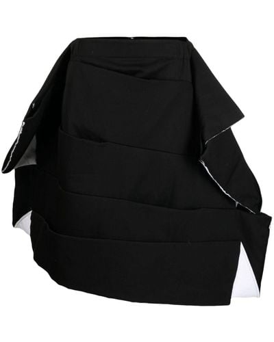 Comme des Garçons Voluminous Asymmetric Panelled Skirt - Black