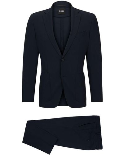 BOSS Einreihiger Anzug - Blau