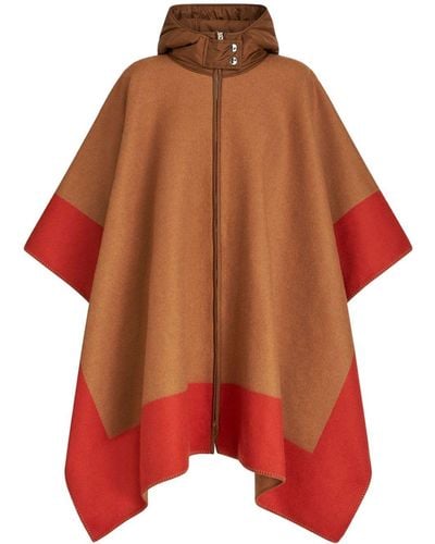 Etro Wool Cape - Red