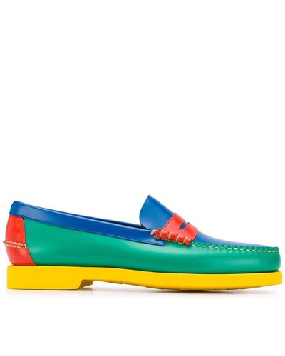 Sebago Dan Polaris Color-block Loafers - Blue