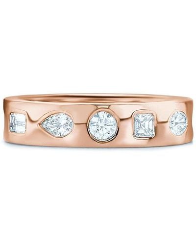 Kwiat 18kt Rose Gold Diamond Stackable Ring - Pink
