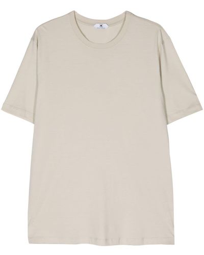 KIRED Crew-neck Cotton T-shirt - Natural