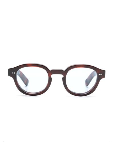 Kaleos Eyehunters Hoffmann Tinted Round-frame Sunglasses - Brown