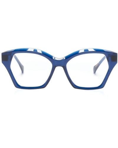 Etnia Barcelona Gafas Snake Eyes con montura oversize - Azul