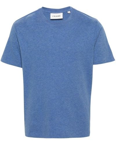 FRAME Meliertes Duo Fold T-Shirt - Blau