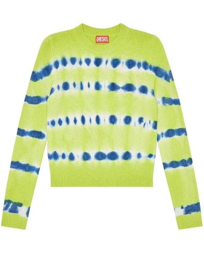 DIESEL M-valaxa Tie-dye Sweater - Green