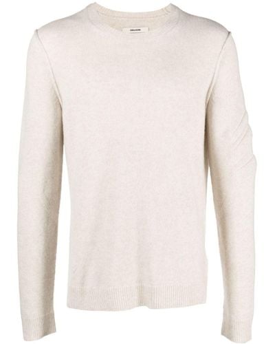 Zadig & Voltaire Kennedy Crew-neck Cashmere Sweater - Natural