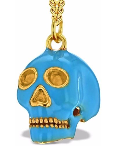 True Rocks Skull Pendant Necklace - Metallic